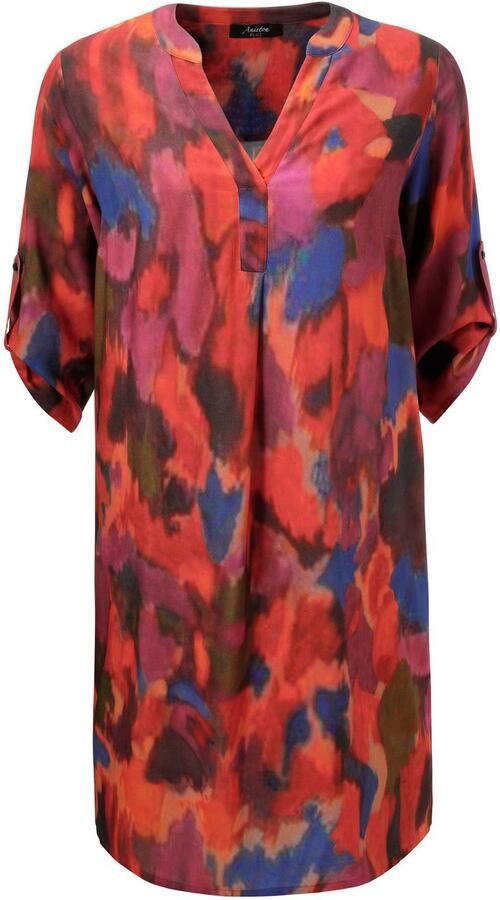 Aniston PLUS Gedessineerde jurk extravagante grafische print nieuwe collectie - Foto 6