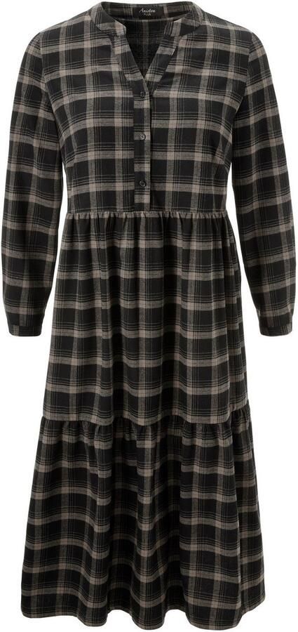 Aniston PLUS Geruite jurk van zacht flanel met ruit nieuwe collectie - Foto 6