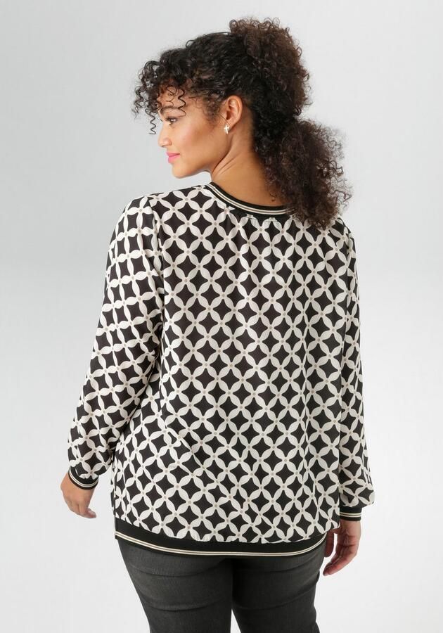 Aniston PLUS Shirtblouse in crêpekwaliteit nieuwe collectie - Foto 9