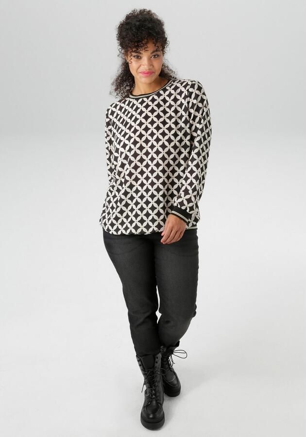 Aniston PLUS Shirtblouse in crêpekwaliteit nieuwe collectie - Foto 4