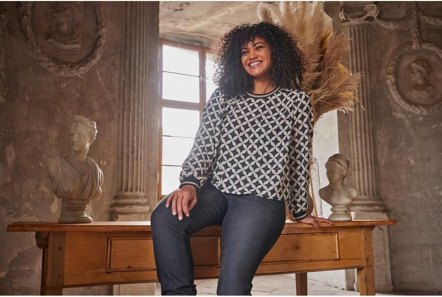 Aniston PLUS Shirtblouse in crêpekwaliteit nieuwe collectie - Foto 7