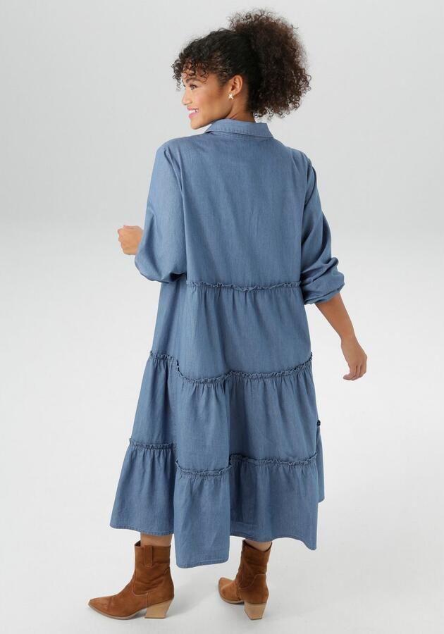 Aniston PLUS Jeans jurk in denimkwaliteit nieuwe collectie - Foto 5