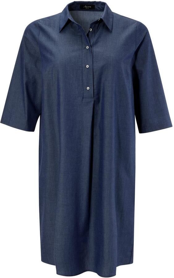 Aniston PLUS Jeans jurk met overhemdkraag - Foto 6