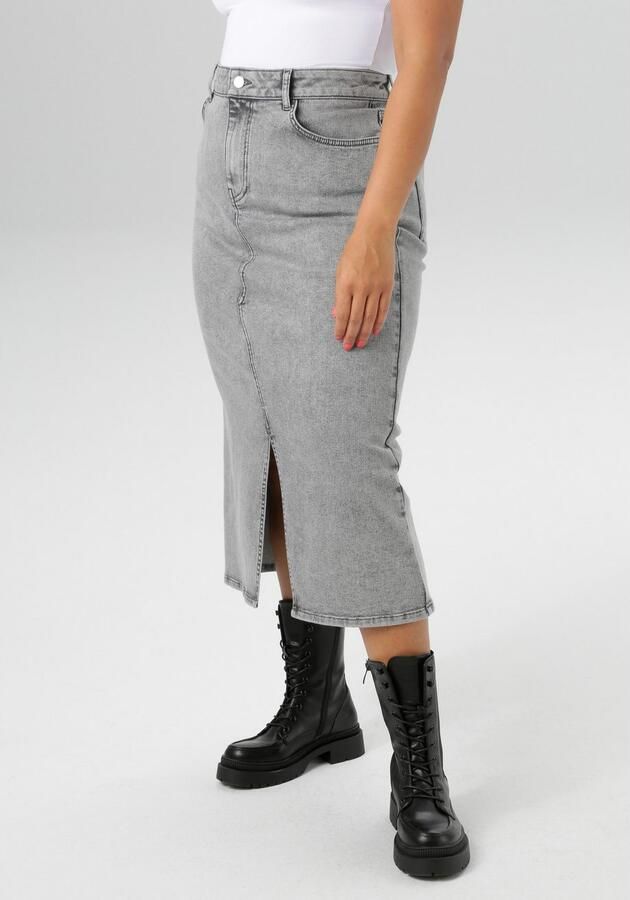 Aniston PLUS Jeans rok met splitje voor nieuwe collectie - Foto 3