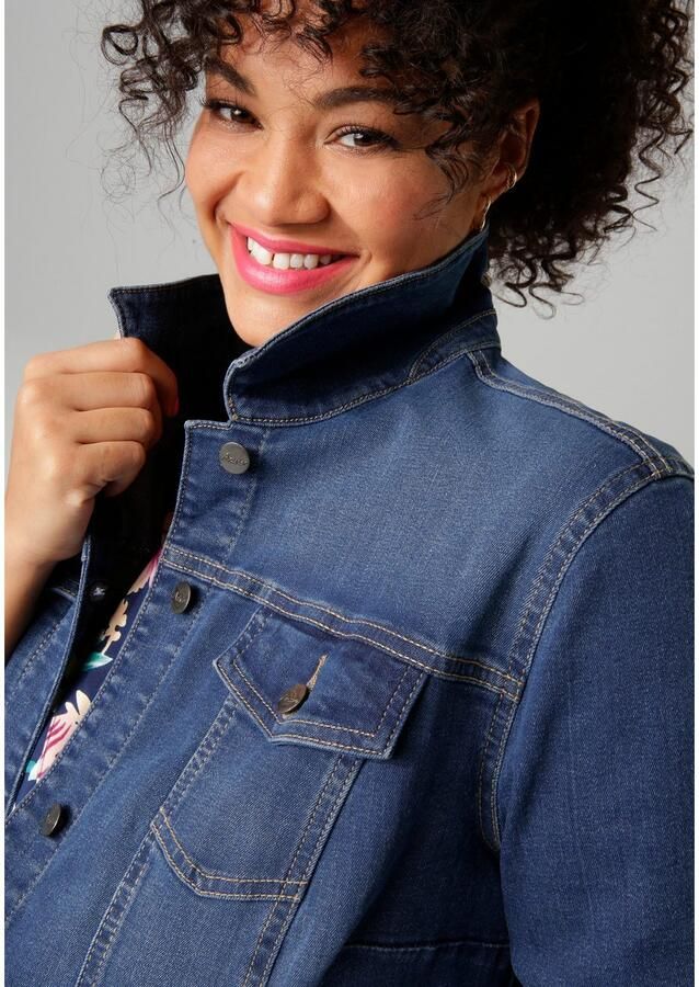 Aniston PLUS Jeansjack met gerafelde zoom - Foto 3