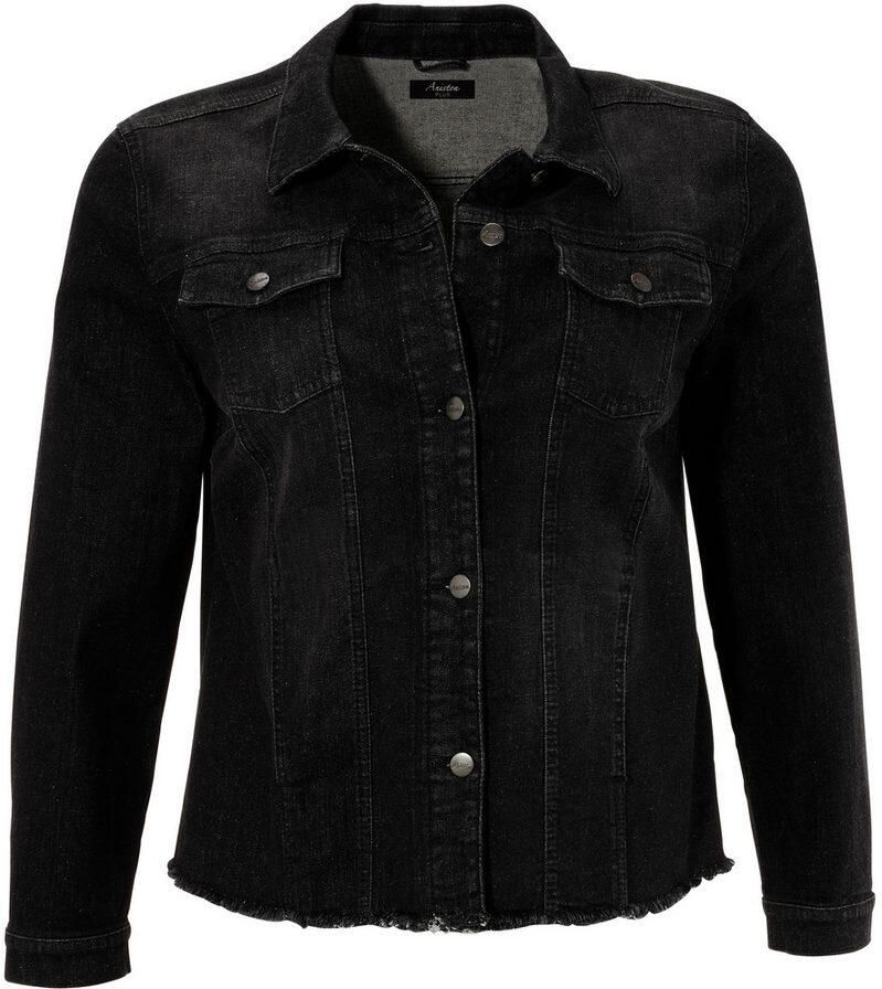 Aniston PLUS Jeansjack met gerafelde zoom - Foto 2