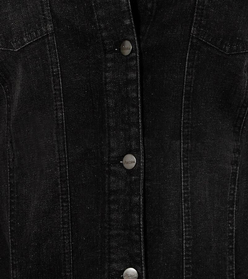 Aniston PLUS Jeansjack met gerafelde zoom