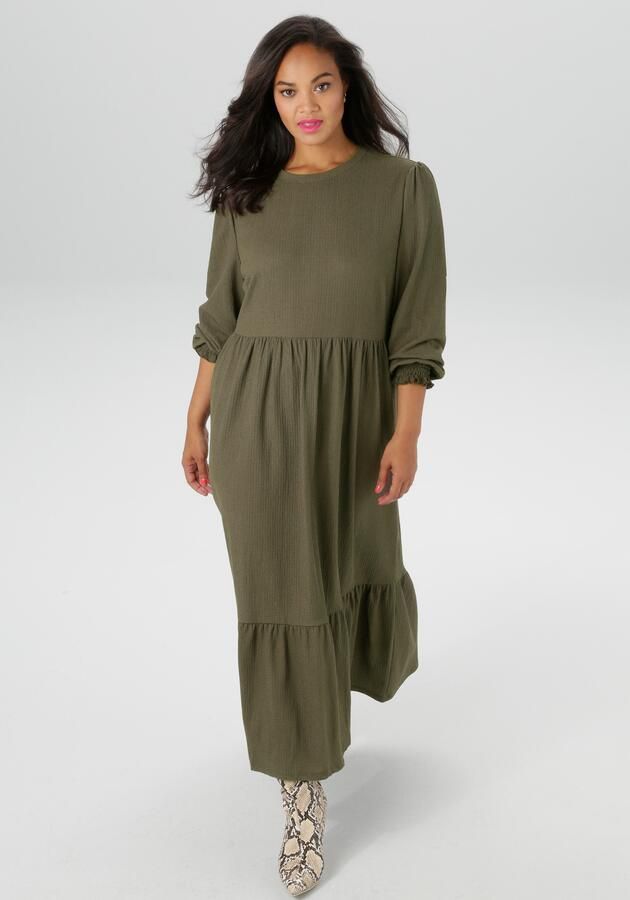 Aniston PLUS Jerseyjurk in trendy kleurenpalet nieuwe collectie - Foto 7