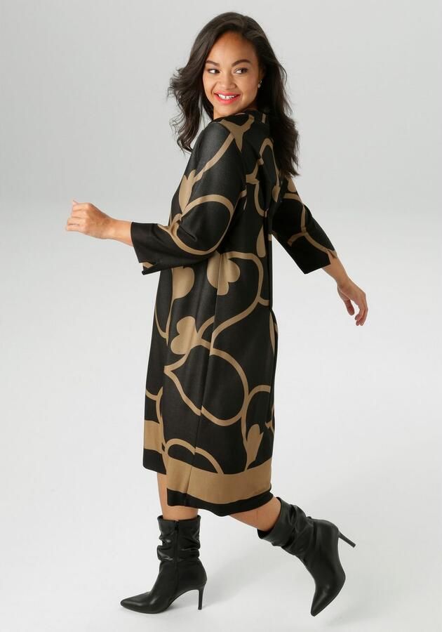 Aniston PLUS Jerseyjurk met interessante print all-over nieuwe collectie - Foto 3