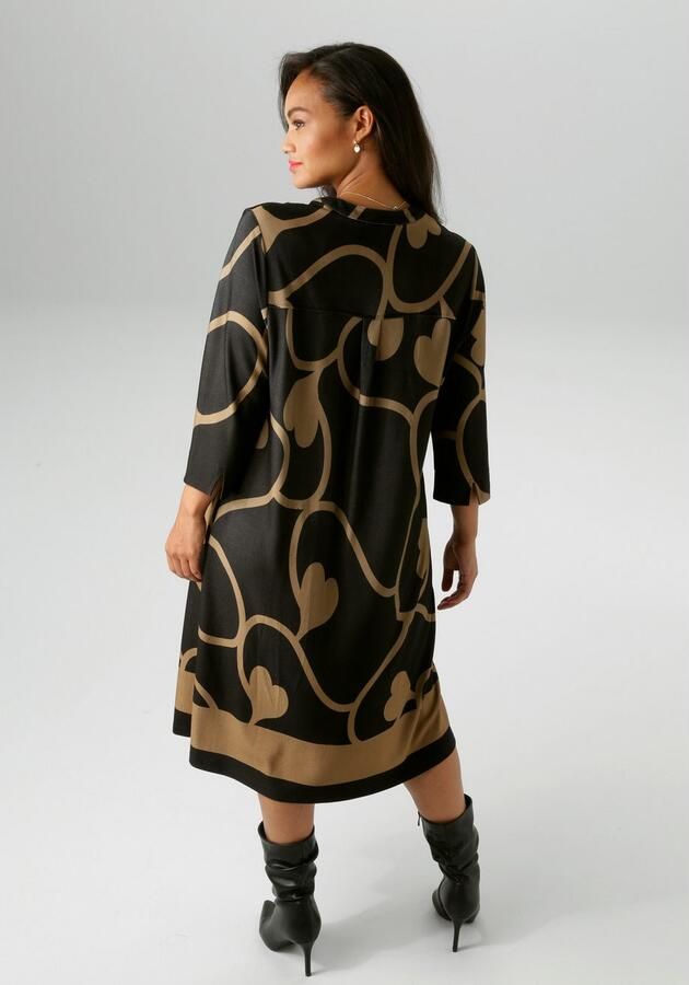 Aniston PLUS Jerseyjurk met interessante print all-over nieuwe collectie - Foto 4