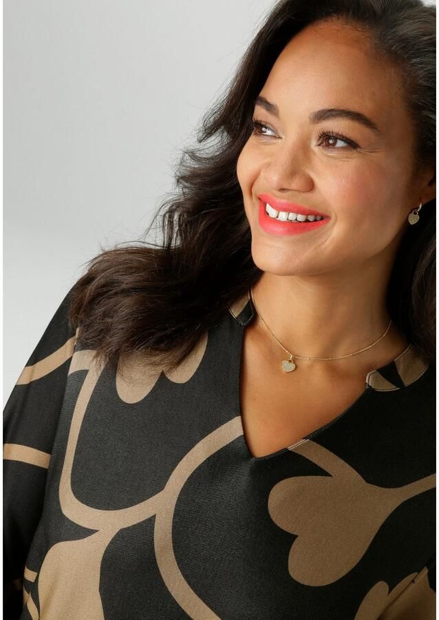 Aniston PLUS Jerseyjurk met interessante print all-over nieuwe collectie - Foto 2