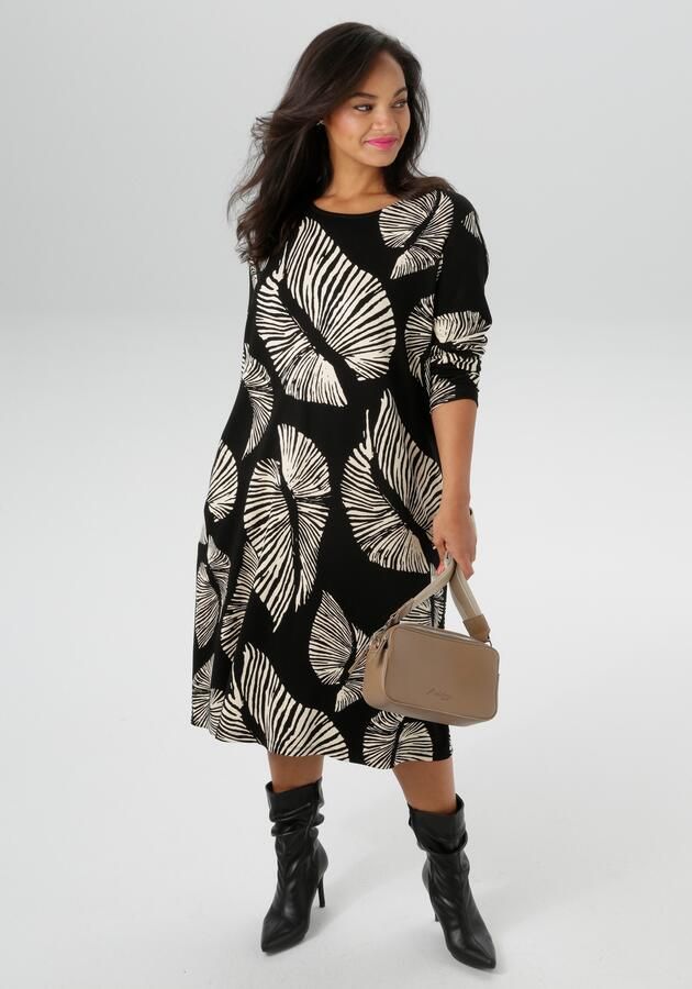 Aniston PLUS Jerseyjurk van zachte milano rib-kwaliteit nieuwe collectie - Foto 7