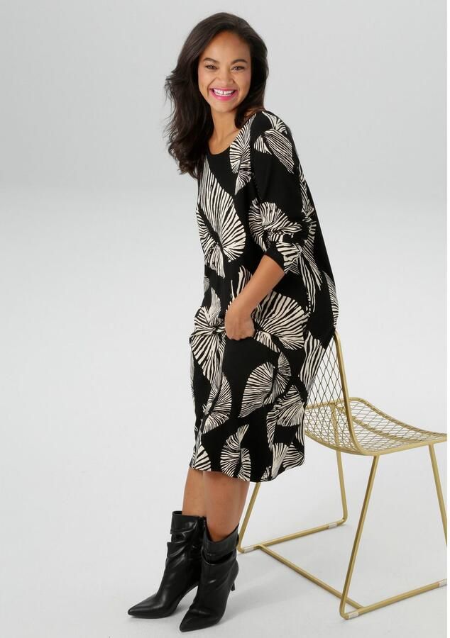 Aniston PLUS Jerseyjurk van zachte milano rib-kwaliteit nieuwe collectie - Foto 3