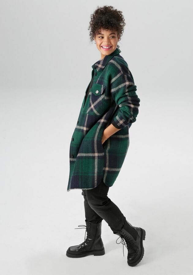Aniston PLUS Lang jack met expressief ruitdessin nieuwe collectie - Foto 3