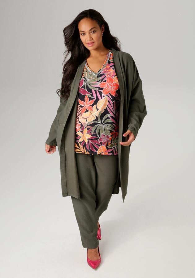 Aniston PLUS Lang jack van gestructureerd materiaal - Foto 10