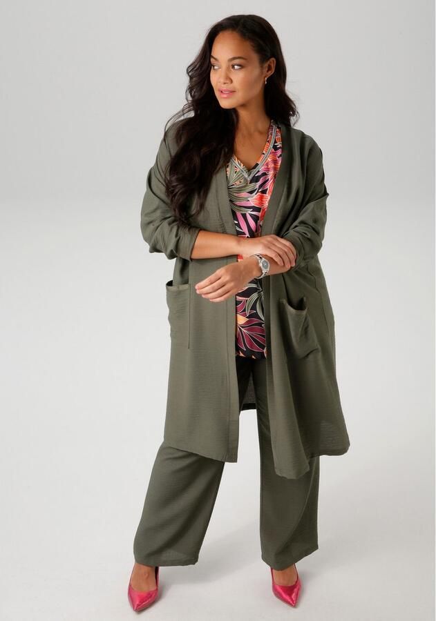 Aniston PLUS Lang jack van gestructureerd materiaal - Foto 3