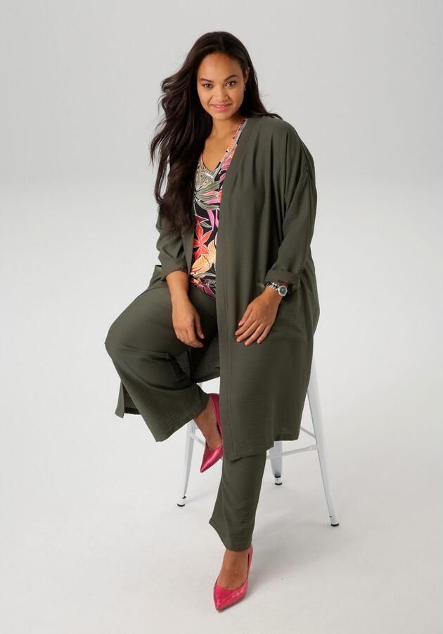 Aniston PLUS Lang jack van gestructureerd materiaal - Foto 5