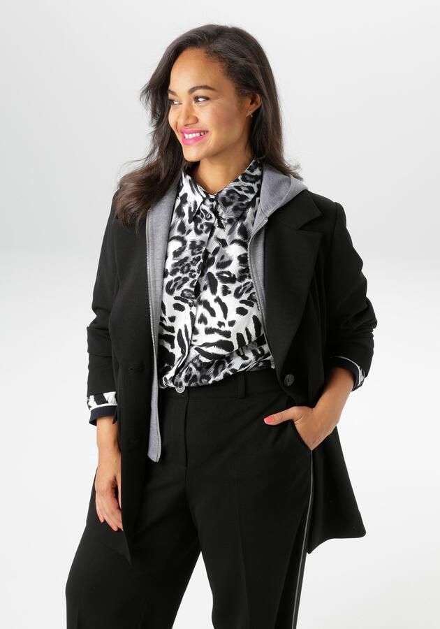 Aniston PLUS Lange blazer met hoodie-effect nieuwe collectie - Foto 7