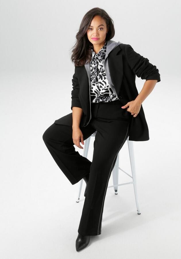 Aniston PLUS Lange blazer met hoodie-effect nieuwe collectie - Foto 5