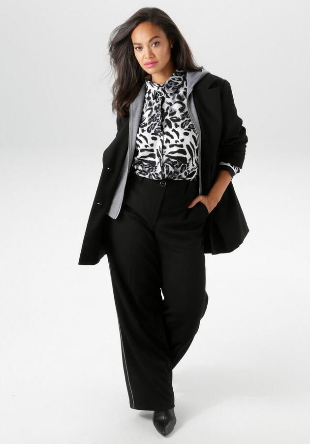 Aniston PLUS Lange blazer met hoodie-effect nieuwe collectie - Foto 6