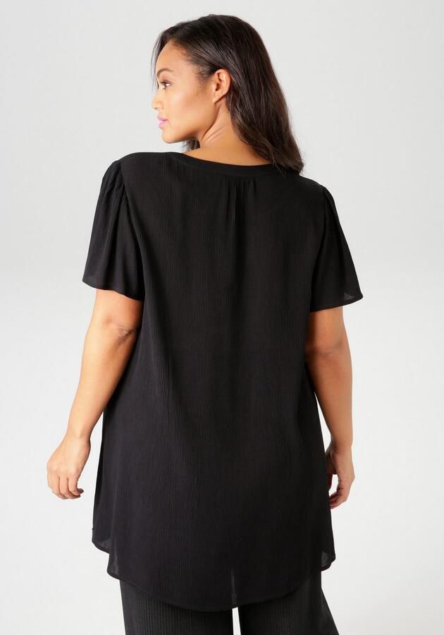 Aniston PLUS Lange blouse in trendy crepe-kwaliteit - Foto 4