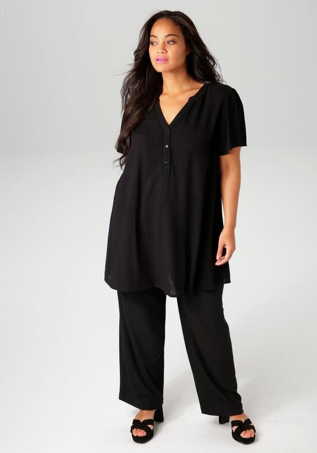 Aniston PLUS Lange blouse in trendy crepe-kwaliteit - Foto 5