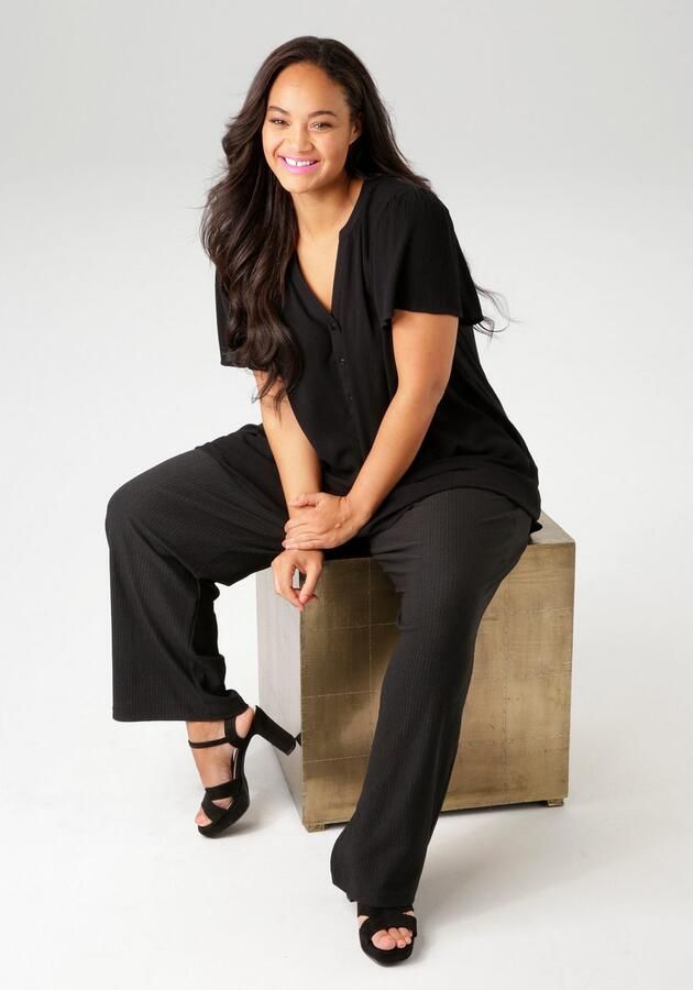 Aniston PLUS Lange blouse in trendy crepe-kwaliteit - Foto 6