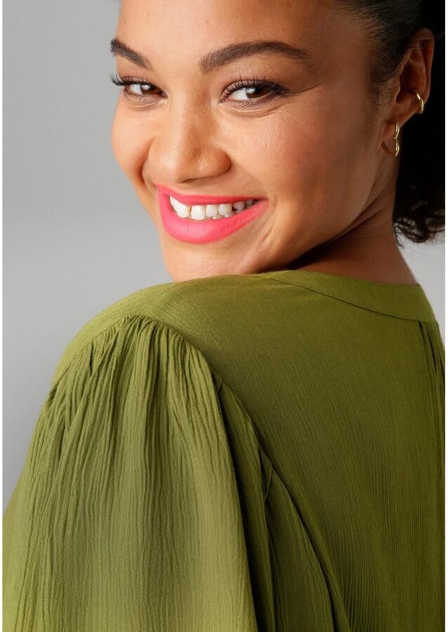 Aniston PLUS Lange blouse in trendy crepe-kwaliteit - Foto 7