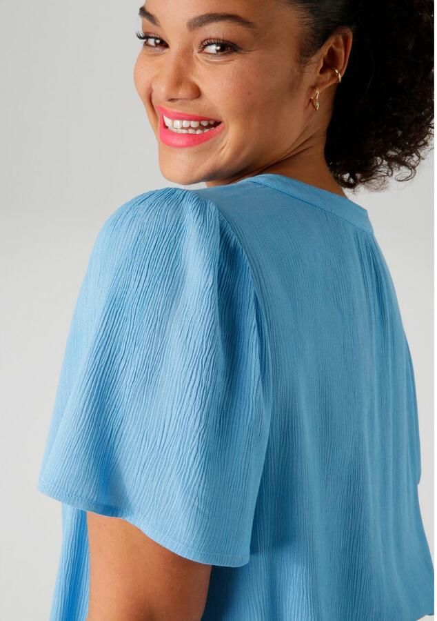 Aniston PLUS Lange blouse in trendy crepe-kwaliteit - Foto 2