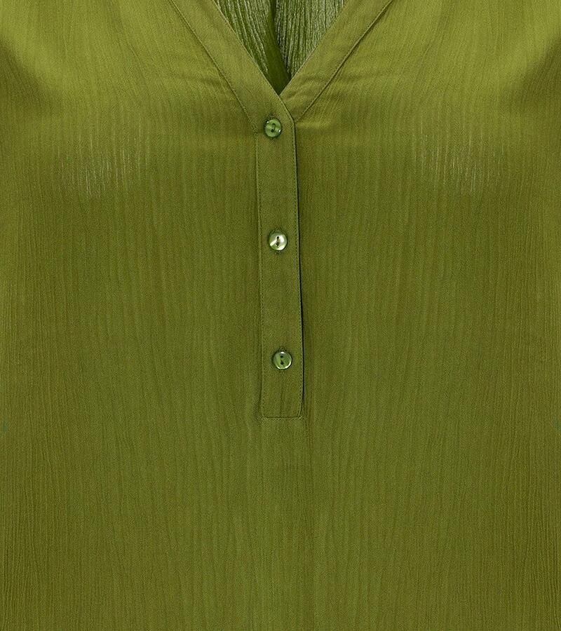 Aniston PLUS Lange blouse in trendy crepe-kwaliteit