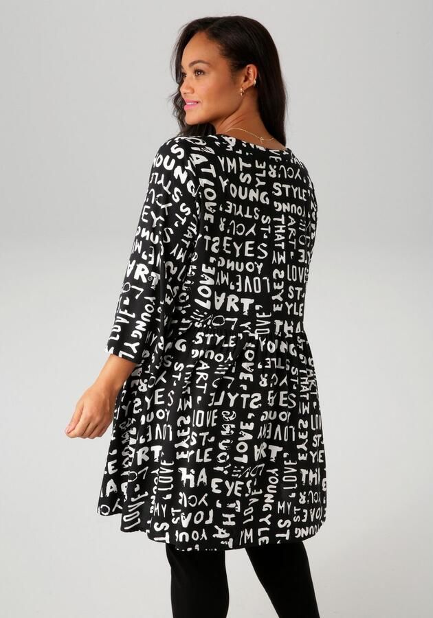 Aniston PLUS Lange blouse met betekenisvolle alloverprint - Foto 6