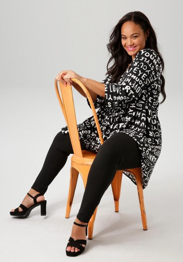 Aniston PLUS Lange blouse met betekenisvolle alloverprint - Foto 7