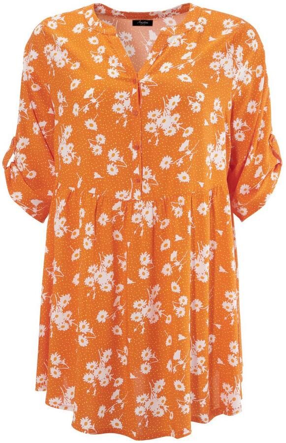 Aniston PLUS Lange blouse met bloemen en kleine stippen bedrukt - Foto 6