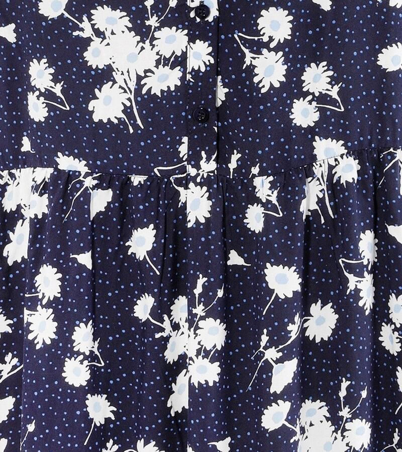 Aniston PLUS Lange blouse met bloemen en kleine stippen bedrukt