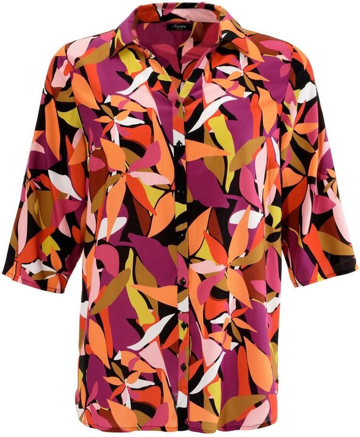 Aniston PLUS Lange blouse met grootvlak bladeren bedrukt - Foto 2