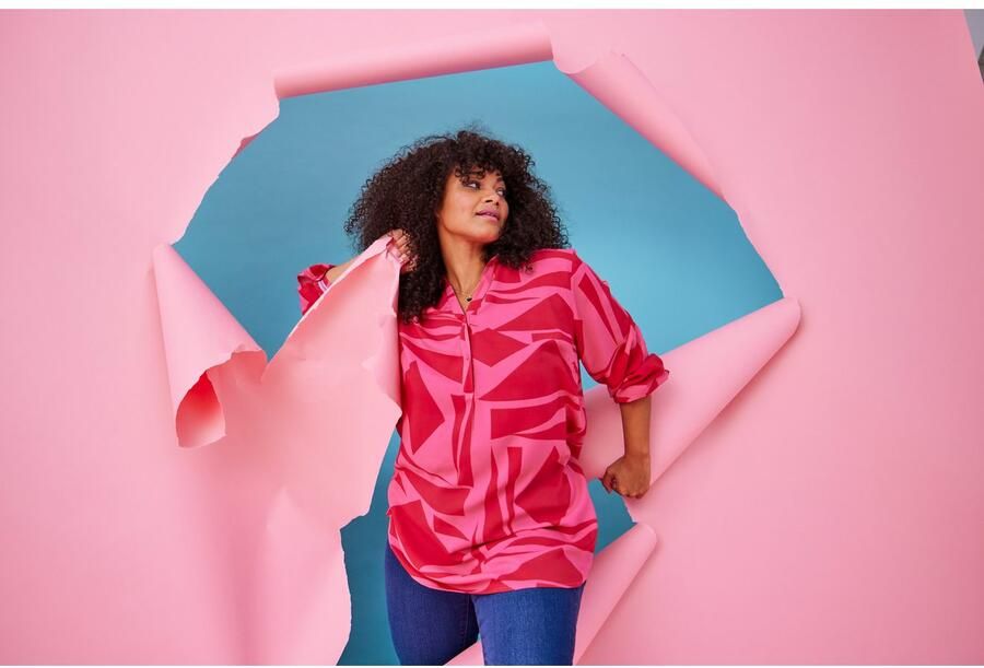 Aniston PLUS Skinny fit jeans regular taille in subtiele used-wassing nieuwe kollectie - Foto 7