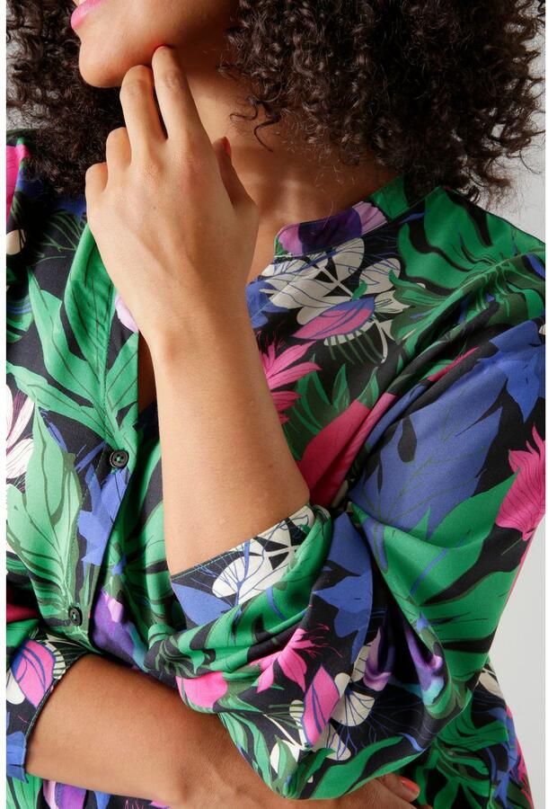 Aniston PLUS Lange blouse met tropische bloemen en bladeren bedrukt - Foto 7