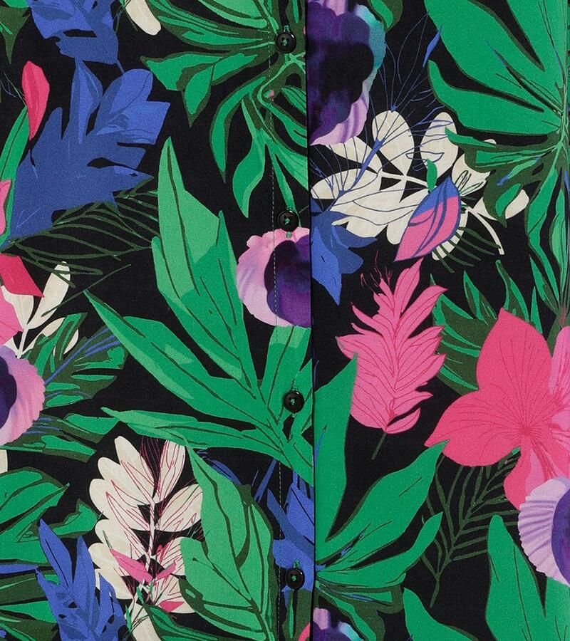 Aniston PLUS Lange blouse met tropische bloemen en bladeren bedrukt