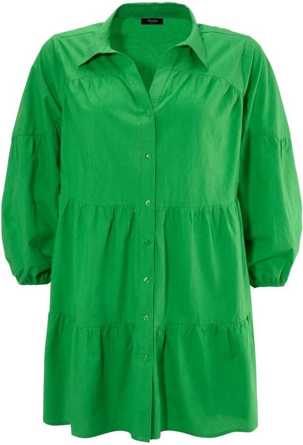 Aniston PLUS Lange tuniek in uni kleuren of met citroenprint - Foto 6