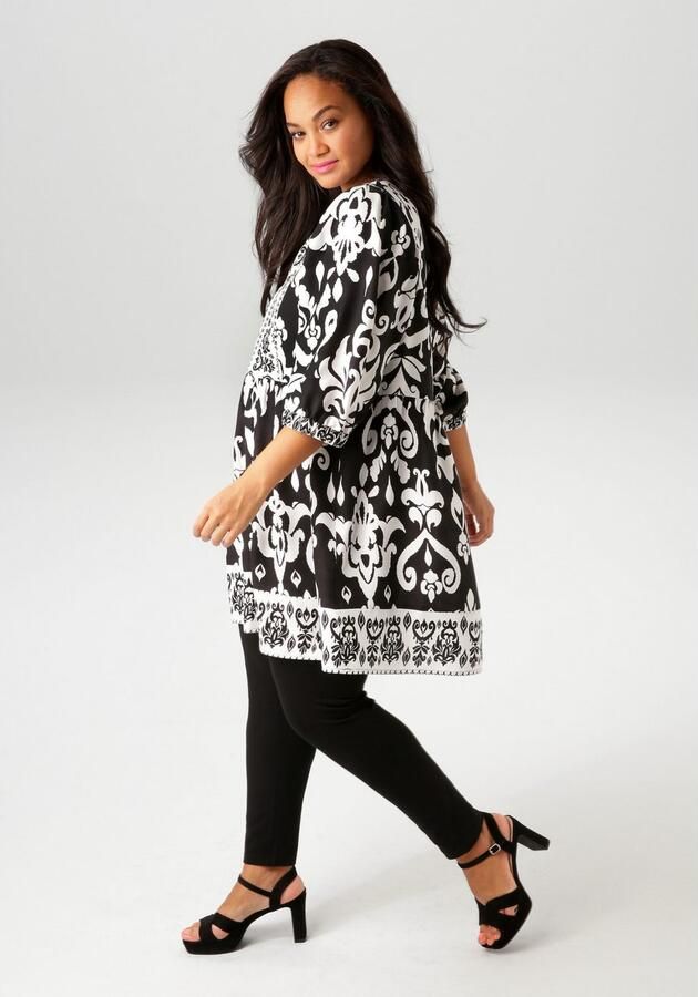 Aniston PLUS Legging van elastische single jersey-kwaliteit - Foto 4