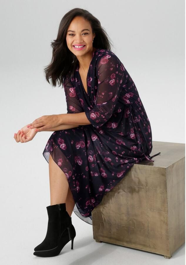 Aniston PLUS Midi-jurk In mesh-kwaliteit NIEUWE COLLECTIE - Foto 3