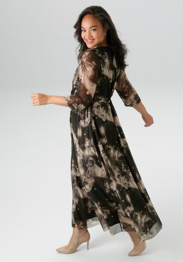 Aniston PLUS Midi-jurk In mesh-kwaliteit NIEUWE COLLECTIE - Foto 3