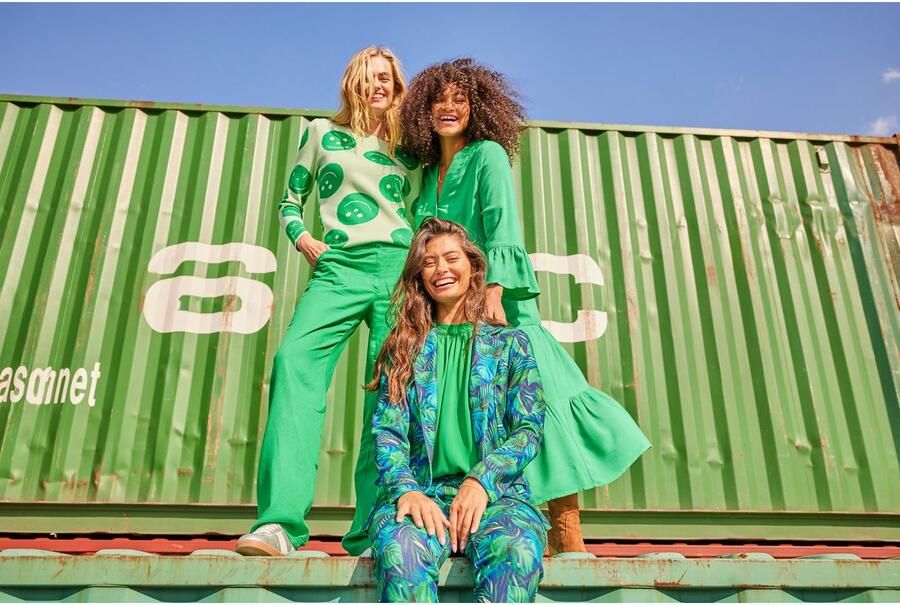 Aniston SELECTED Jerseyblazer met grootvlak en abstract bladerenpatroon - Foto 2