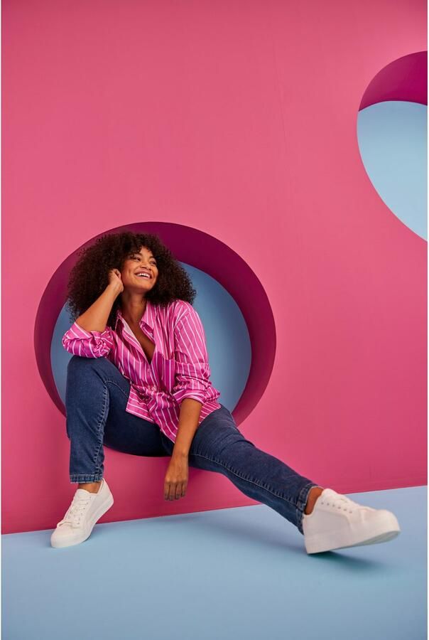 Aniston PLUS Overhemdblouse in 2 verschillende strepen-dessins - Foto 7