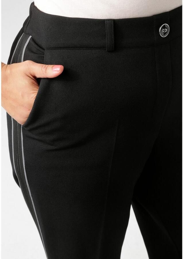 Aniston PLUS Pantalon met trendy tape op de zijnaden nieuwe collectie - Foto 2