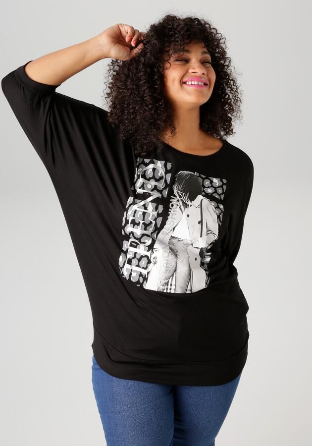 Aniston PLUS Shirt met 3 4 mouwen met trendy printmotief - Foto 5