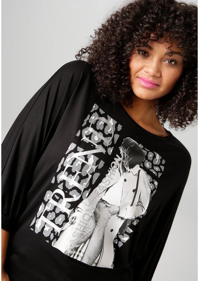 Aniston PLUS Shirt met 3 4 mouwen met trendy printmotief - Foto 3