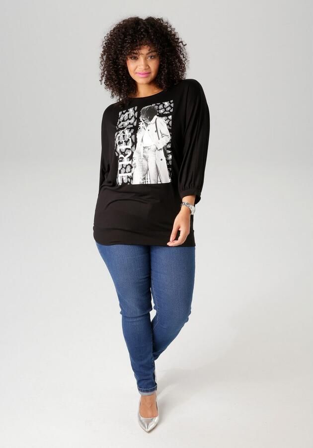 Aniston PLUS Shirt met 3 4 mouwen met trendy printmotief - Foto 7