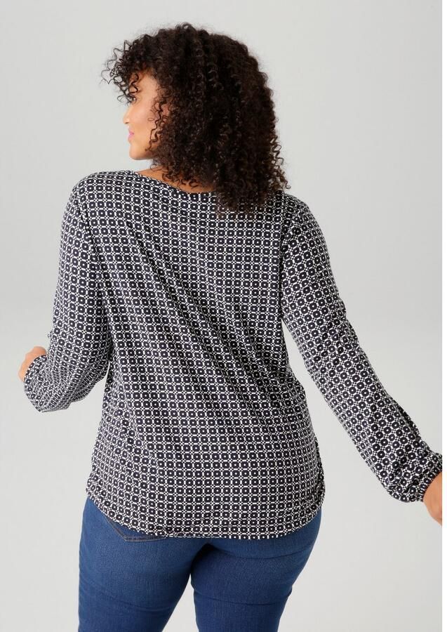 Aniston PLUS Shirt met lange mouwen met grafische all-over print - Foto 7