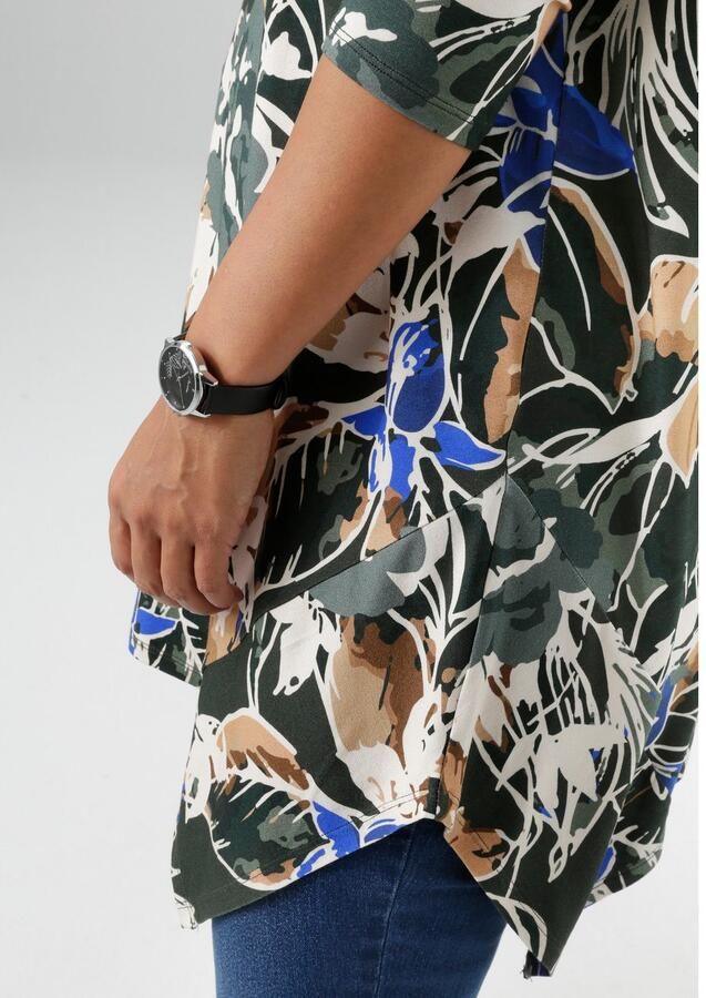 Aniston PLUS Shirt met lange mouwen met kleurharmonische fantasierijke print nieuwe collectie - Foto 2